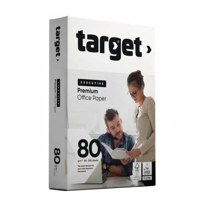 Папір офісний A4 Target Executive клас A 80 г/м2 500 аркушів білий